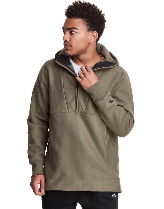 Sudadera Con Capucha Champion Hombre - Defender Series Reverse Weave® Stormshell Anorak ( Verde Oliv